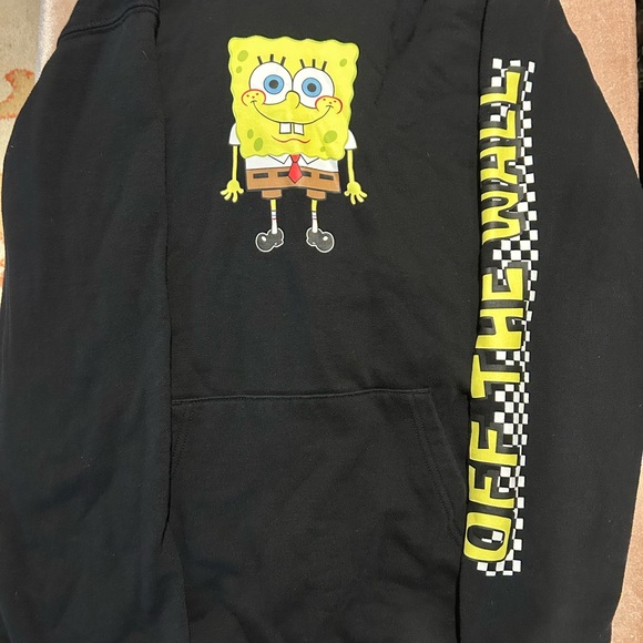 Men’s Vans Black Hoodie with SpongeBob Graphic - Picture 2 of 2